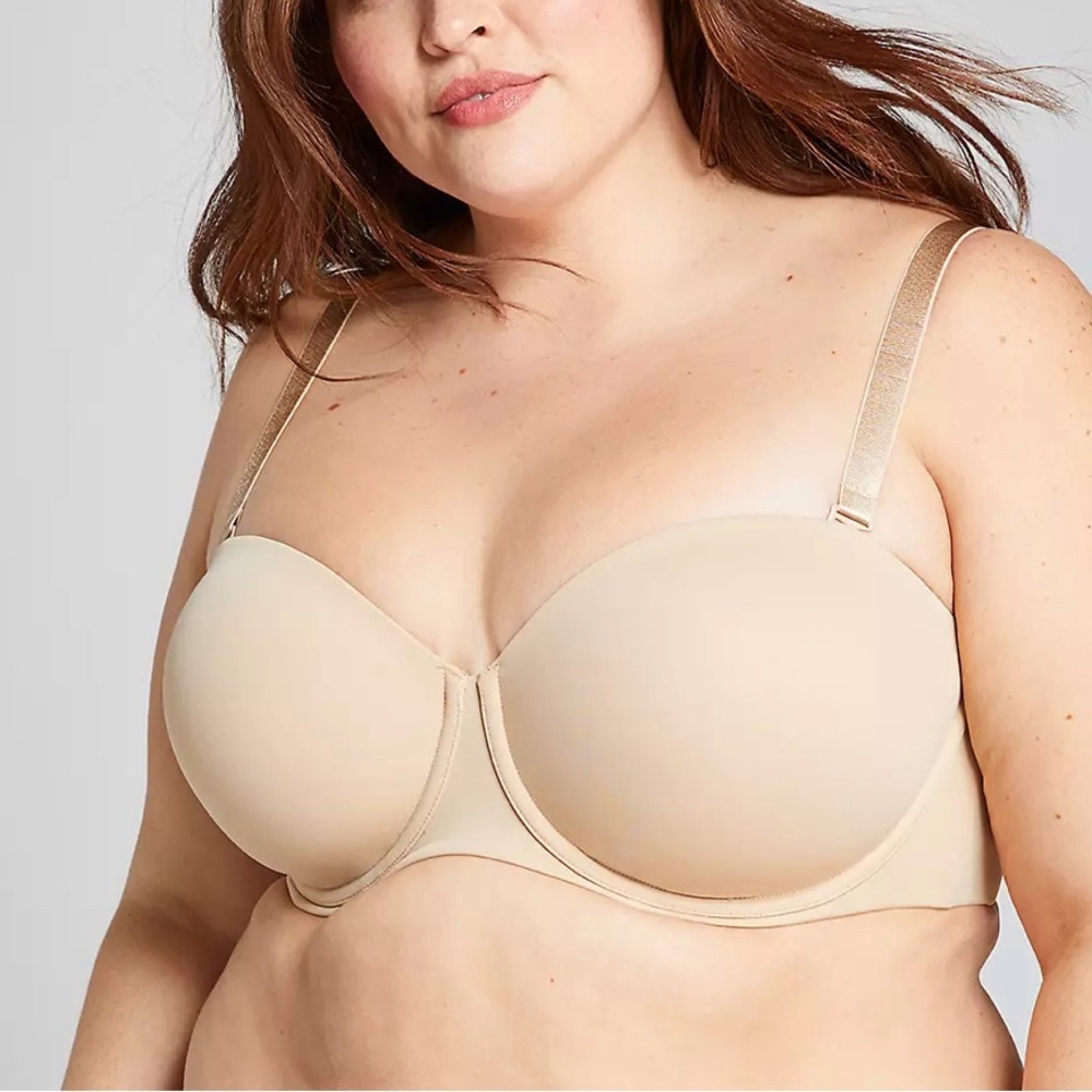 Cacique Strapless MultiWay Bra size 44 C